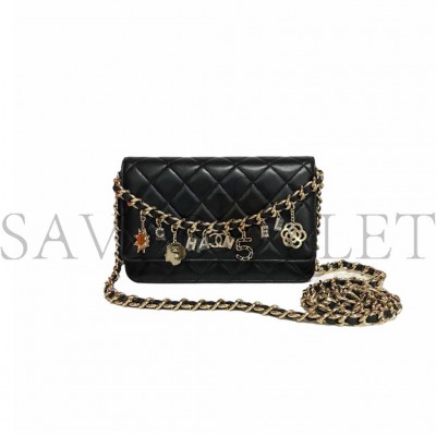 CHANEL WALLET ON CHAIN GOLD HARDWARE  AP1960 B04814 94305 (19.2*12.3*3.5cm)