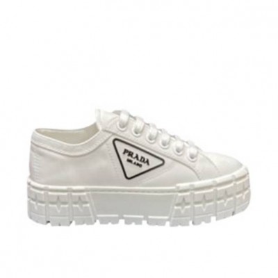PRADA BISCUIT SHOES WHITE