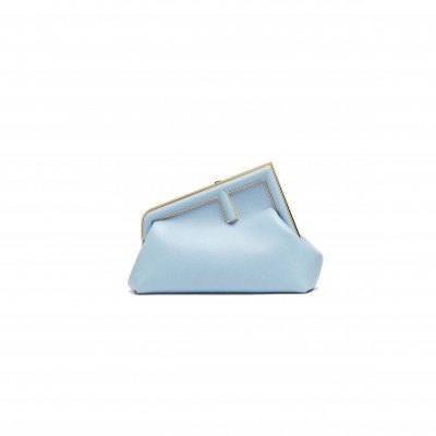 FENDI FIRST SMALL - LIGHT BLUE LEATHER BAG 8BP129ABVEF1993 (26*18*9.5cm)