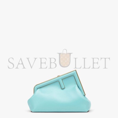 FENDI FIRST SMALL - TURQUOISE LEATHER BAG 8BP129ABVEF1JTX (26*18*9.5cm)