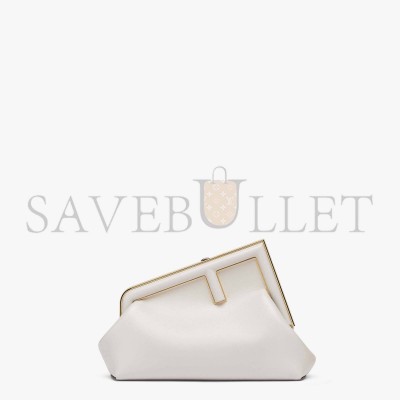 FENDI FIRST SMALL - LIGHT GRAY LEATHER BAG 8BP129ABVEF1C76 (26*18*9.5cm)