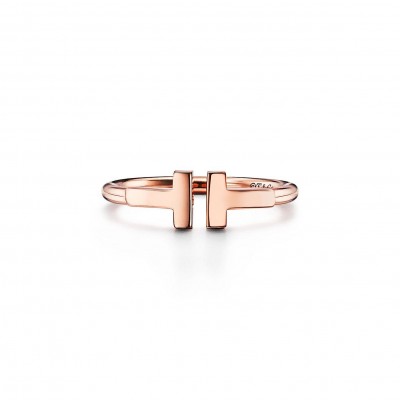 TIFFANY T WIRE RING IN 18K ROSE GOLD